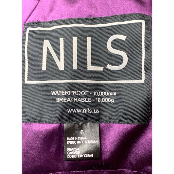 Luxury Nils Waterproof Breathable Ski Jacket Size 6 RR10726 Peplum Purple EUC - Picture 2 of 13